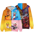 Pikkukuva 1 / 2: Lapset Pojat Tytöt Viisi yötä Freddy's-hupparissa 3D- printed huppari Casual neulepuserot color 10 110