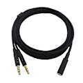 Miniatyrbillede 1 af 5: 3,5 mm Universal 2 i 1 Gaming Headset Audio- Forlængerkabel kompatibelt med Cloud II/Alpha-/Cloud Flight/Core Hea-B2