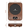 Miniatyrbild 4 av 5: Automatisk På/Av-uppgradering - Induktionsmuggvärmare för skrivbord med 9 temperaturinställningar, 1-9 timmars timer EU-kontakt
