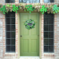 Miniatyrbild 5 av 5: Juldekorationer St Patrick's Day Leprechaun Krans Klöver Leprechaun Band Mycket Väder Q