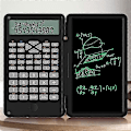 Miniatyrbillede 4 af 5: Videnskabelige lommeregnere, 12-cifret LCD-display med sletbar skrivetablet, foldbar til hjemmeskole, møde og studie A