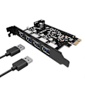 Miniatyrbillede 3 af 5: Højhastigheds Usb3.0 Pci-e Udvidelseskort 4 Pin Interface Lavt Strømforbrug Kompatibelt