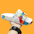 Miniatyrbild 4 av 5: Tofflor herr ytterkläder sommar sport kokos stepping bajs känsla halkfri mjuk sula flipflops utomhus strand tjock sula sandal 2025white 39-40