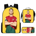 Pikkukuva 1 / 2: Football Star Cr7 Koululaukku Matkareppu Lounaslaukku Case Lapsille Opiskelijoille style 4