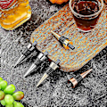 Miniatyrbilde 5 av 5: 10 stk. Blank Flaskestopper med Gjenget Stolpe Metall Vinstopper Innsatser Sett Maskinvare Kompatibel Tre Dreie DIY Prosjekt TY