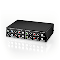 Pikkukuva 1 / 5: 3-suuntainen Rgb-komponentti Av-kytkin Video Audio Valitsin 3 sisään 1 ulos Ypbpr-komponentti Rgb-kytkinrasia F