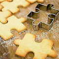 Miniatyrbilde 5 av 5: Uregelmessig Puzzleform Kakekjeks Fruktkutter Kakeform i Rustfritt Stål yu