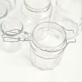 Miniatyrbillede 2 af 4: 12 stk. Glas Konserveringsglas Tilbehør Wire Klemmer Rustfrit Stål Bred Mund Glas Krukker Forseglet Spænde Beholder Låsning 2 Størrelser SZRH