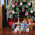 Miniatyrbilde 3 av 5: 30 stk. Julekuler Ornamenter, 6 cm Julekulesett Uknuselig Plast Julekule Kompatibel Med Julekuledekorasjoner Juletre