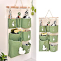 Miniatyrbillede 4 af 5: Sød Ugle Dør Garderobe Vægophæng Multi-lomme Opbevaringspose Container Organizer Q