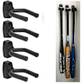 Miniatyrbillede 1 af 3: 4 Pak Vægmonteret Vertikal Baseballbat Holder, sort H