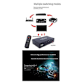 Miniatyrbilde 4 av 5: Optisk bryter med 2-veis Spdif Toslink optisk digital lydsplitter 3 inn 1 ut med IR fjernkontrollbryter