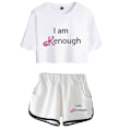 Pikkukuva 3 / 5: I Am Kenough Merch 2023 Uusi elokuva, kaksiosainen set , lyhythihainen, napapaita + shortsit Hauskat naisten setit syntymäpäivälahja style 1 M