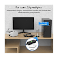 Miniatyrbild 3 av 5: För Quest 2/pico4/neo3/meta Link Multifunktionell Streaming Med Laddning A-c Port TY