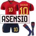 Pikkukuva 1 / 2: 22-23 Espanja koti punainen nro 9 Garvey nro 7 Morata 10 Pedri World Cup jalkapallomaastopuku NO.10 RSENSIO 2XL