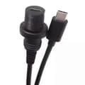 Miniatyrbilde 2 av 4: USB 3.1 Type-C C Hann Til Hunn Flush Panel Mount Skjøte Vanntett Kabel Bil