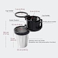 Pikkukuva 2 / 4: Yleismallinen auton mukiteline, 3-in-1 monitoiminen mukitelineen jatke