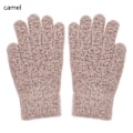 Miniatyrbild 1 av 5: 1 par vinterelastiska ylle kashmir Cykling Körhandskar Helfingerhandskar Vantar Kvinnor Män Mode Utomhusskidåkningshandskar Camel