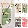 Miniatyrbillede 3 af 5: Sød Ugle Dør Garderobe Vægophæng Multi-lomme Opbevaringspose Container Organizer Q