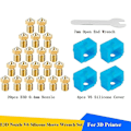 Miniatyrbillede 2 af 5: 3D Printer Tilbehør DIY Kit Til V6 Messingdyse 0,4mm+Silikone Etui+Skruenøgle Til 1,75mm 3D Printer Dele