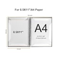Miniatyrbild 3 av 5: Notmapp, 60 sidors kapacitet, Notbindare/hållare, passar Letter Size A4, Skrivbar & De