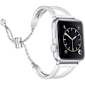 Miniatyrbillede 1 af 5: Rustfrit stålremme kompatible med Apple Watch remme 38 mm 40 mm 41 mm 42 mm 44 mm 45 mm iWatch Series 7/6/5/4/3/2/1/SE, elegant armbåndsarmring til kvinder