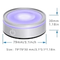 Miniatyrbillede 4 af 5: LED Lys Base Med Sensitiv Touch Rund Farverig Stand Display Til 3D Krystal Glas Kunst Foto Fra