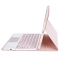 Pikkukuva 5 / 5: YT098B-A Yhteensopiva iPad Air (2020) / (2022) Pyöreät näppäimet Langaton Bluetooth-näppäimistö kosketuslevyllä, ihoa myötäilevä iskunkestävä jalusta Pink