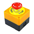 Miniatyrbilde 2 av 5: 2 stk. Rød Sopp Nødstopp Avstengnings Trykknapp Bryter No + Nc 22mm Cnc Gecko (haoyi)