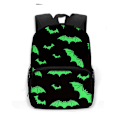 Miniatyrbillede 1 af 5: Gothic Bat Ghost Vampire Printing Skoletasker til børn Drenge Piger Laptop Rygsække Børnehave Skoletaske Bogtasker Gave style 17