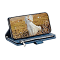 Miniatyrbild 3 av 5: Stil 005 Kompatibelt För Samsung Galaxy A56 5G Plånboksfodral Rombsömmar PU Läder Telefonskal Blue