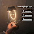 Miniatyrbilde 5 av 5: Dimbar Nattlampe 3 Fargetemperaturer Flimmerfri Myk Belysning Berøringskontroll Moderne Trådløs Bordlampe Borddekorasjon