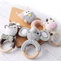 Miniatyrbillede 3 af 5: 30 stk. Naturlige Træringe 60mm Ubehandlede Macrame Træringe Træcirkler Til DIY Håndværksring Penda A