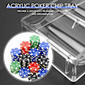 Pikkukuva 3 / 5: 10 kpl Ammattimainen Akryylipokeri 100 Sirun Tarjottimet (ilman kantta)