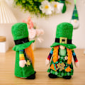 Miniatyrbillede 4 af 4: Sæsonbestemt & Feriepynt Sankt Patricks Dag Pynt Irsk Dag Ansigtsløs Dukke Rudolph Goblin Nisser Håndlavet Gavepynt Q