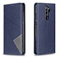 Miniatyrbild 4 av 5: Geometriskt Mönster Ställ Läder Korthållare Fodral Kompatibelt För Xiaomi Redmi Note 8 Pro Blue