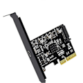 Miniatyrbild 1 av 5: USB PCIE-kort Typ C PCI- 4X till USB 3.2 Gen 2X2 (20Gbps) ASM3242 Chipset för Windows 8/10/Linux
