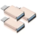Miniatyrbilde 3 av 4: 3 stk. Holdbare adaptere Usb3.0 til Type C-kontakter Usb3.0 til Type C-adaptere