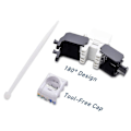 Miniatyrbild 5 av 5: 10-pack Cat6a Rj45 - Cat6 Kompatibel - 180 Graders Verktygslös - Ethernet Vägg - Cat6a Nätverkskoppling