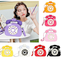 Miniatyrbillede 2 af 5: Dame/piger Creative Spoof Small Bag Personality Simulation Mobile Phone Messenger Bag yellow