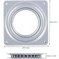 Miniatyrbillede 2 af 5: 4 Kantet Lazy Rotating Platform 360 Grader Drejeskive Drejeplade TY