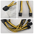 Pikkukuva 5 / 5: Pcie 8 Pin - 2 X 8 Pin (6+2) Pci -sovitinvirtajohto Pcie Y -jakajajohdon jatkojohto 8 tuumaa (4