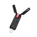 Miniatyrbillede 1 af 5: 1800mbps Wifi 6 Usb 3.0 Adapter 2.4g 5.8g Wifi6 Dongle Netværkskort Understøtter Win 7 10 11 Pc