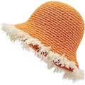 Miniatyrbild 1 av 4: Dam Vinter Fiskarmössa Mode Stickad Klockmössa Enfärgad Varm Virkad Mössa