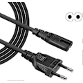 Miniatyrbillede 1 af 4: C7 Strømkabel 2 Ben Ps5 Ps4 Ps3, 1,5m Bipolar Strømkabel Til Xbox, AC Strømkabel 220v Fjernsyn, Bipolar Elektrisk Stik