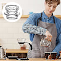 Miniatyrbillede 5 af 5: Kaffeperkolator Kande Udskiftning 4 Stykker Glas Perkolator Top Udskiftning Glas Kaffe Perkolator Dele Transparent Kaffekande Glas Top, 1.37 Tommer