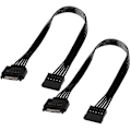 Miniatyrbillede 3 af 5: 1 stk. SATA strømforsyningsforlængerkabel, 15-benet SATA han til hun forlænger strømkabeladapter til harddisk HDD, SSD, 30 cm