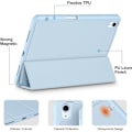 Pikkukuva 3 / 5: Kotelo, yhteensopiva iPad Air 4. sukupolven (2020) 10,9 tuuman kotelon kanssa [Kynäteline/2. kynän lataus] [Automaattinen lepotila/herätys], kolmiosainen jalusta älykotelo Compa