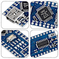 Pikkukuva 5 / 5: 4 kpl ATmega328P Nano -kortti CH340 5V 16M Mikro-mikrokontrollerikortti PIN-liittimillä, juottamattomat