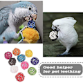 Miniatyrbillede 3 af 5: 10 Stykker Smådyr Takraw Bold 5cm Tygelegetøj Gnaverlegetøj (tilfældig farve)bd